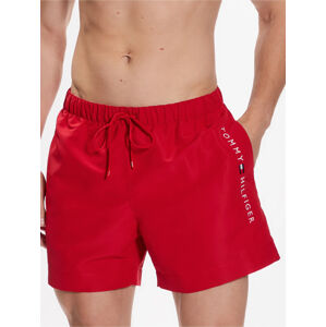 Tommy Hilfiger pánské červené plavky - XL (XLG)